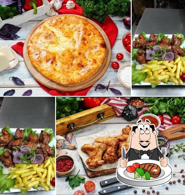 Шашлык хаус, лаваш и продукты