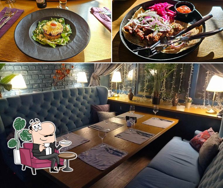 Посмотрите на внутренний интерьер "Генацвале"