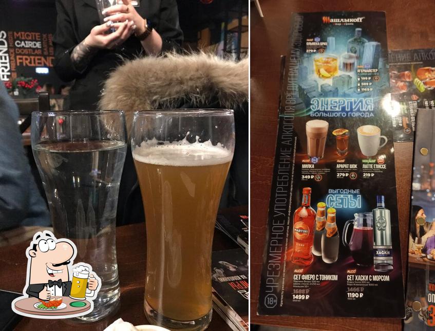 Насладитесь пинтой темного или светлого пива