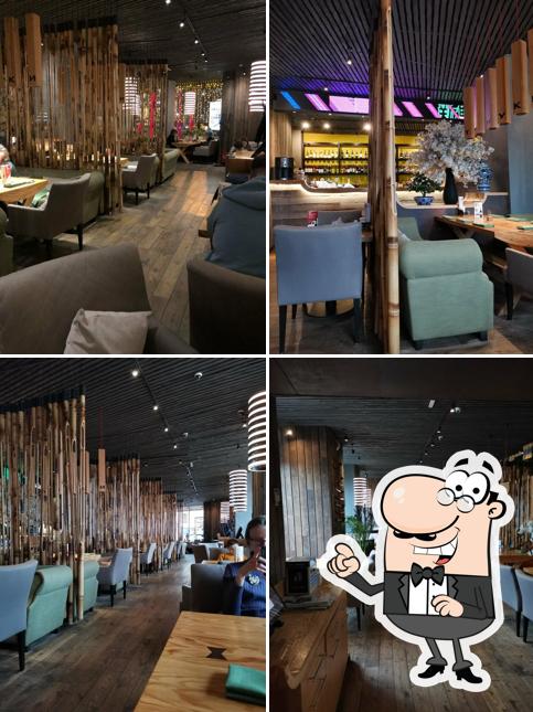 Посмотрите на внутренний интерьер "Танук"