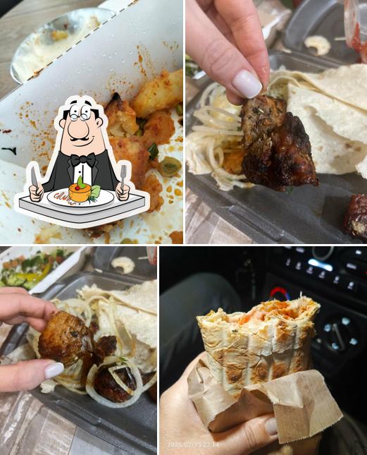 Еда в "Кафе Шашлычном Рае"