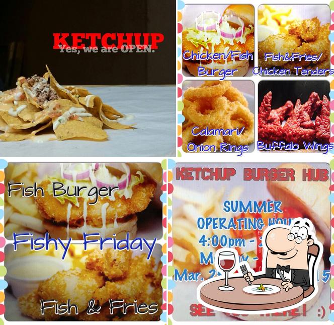 ketchup burger hub