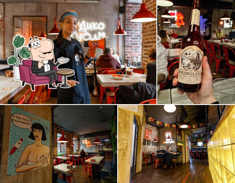 Посмотрите на внутренний интерьер "Контакт"