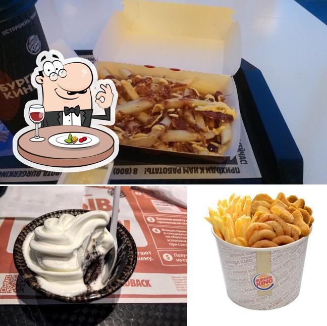 Еда в "Бургере Кинг"