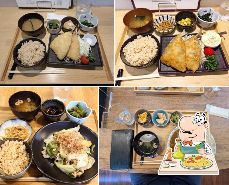 玄米ごはんや橙