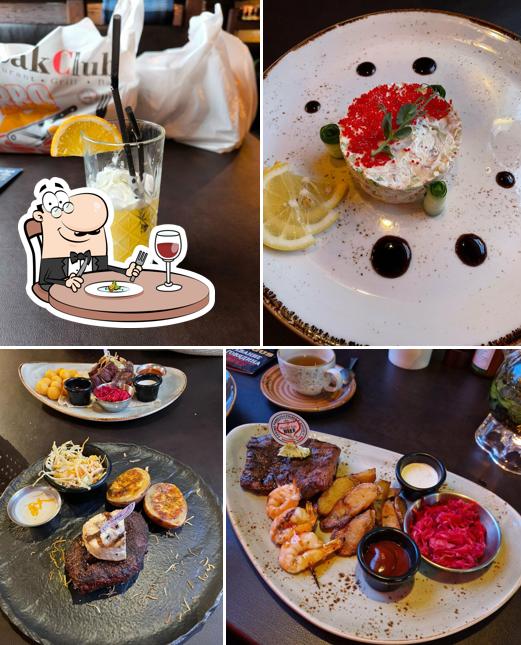 Еда в "Стейке Клуб"