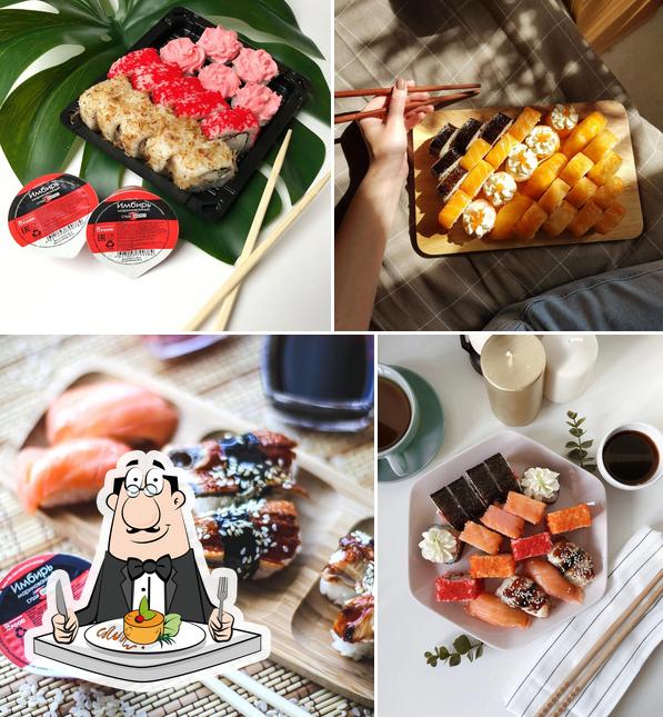 Еда в "Суши-Маркет"