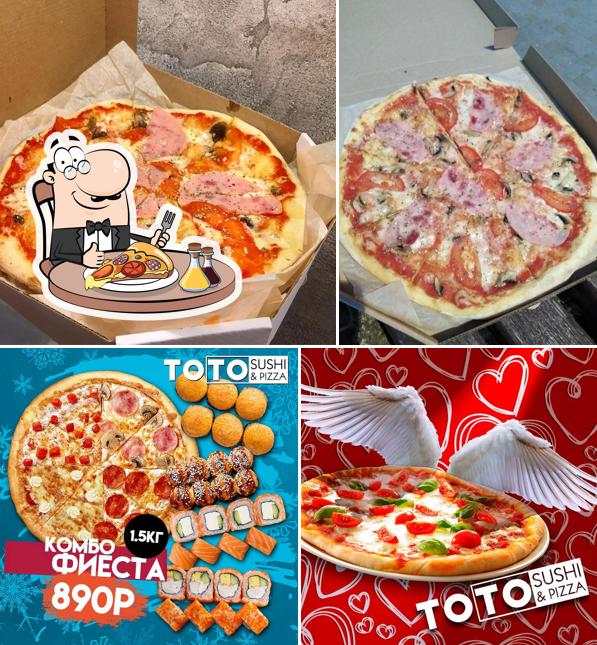 В "Тото суши и пицца" вы можете отведать пиццу
