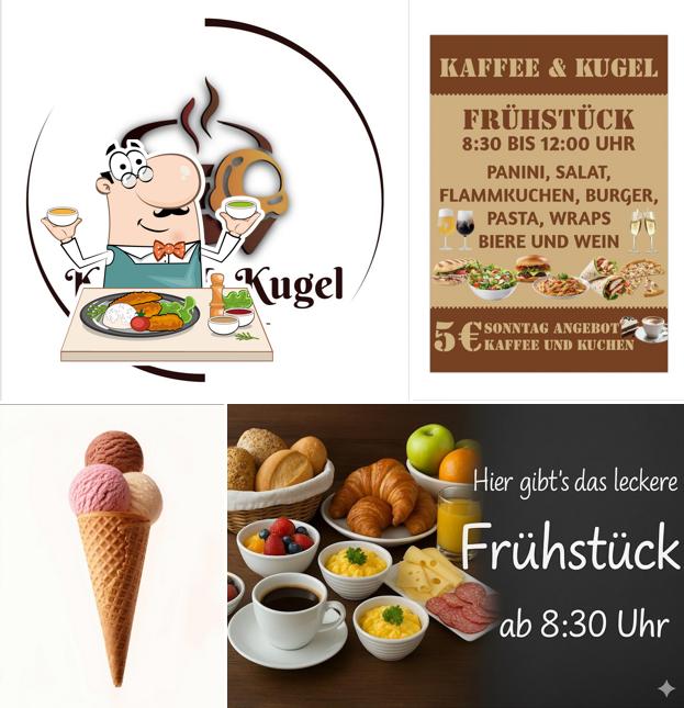 Eiscafé Kaffee und Kugel