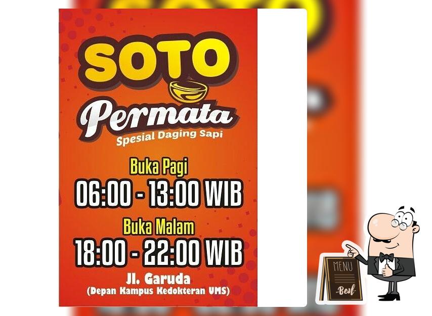 Soto Permata (Spesial Daging Sapi)