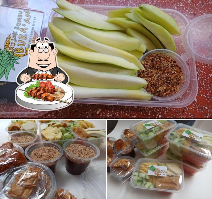 Rujak Bumbu Bura'an (Rujak Manis dan Rujak Bangkok) Malang