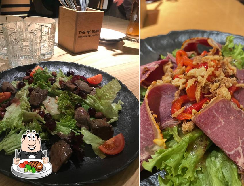 Здесь большое количество мясных блюд