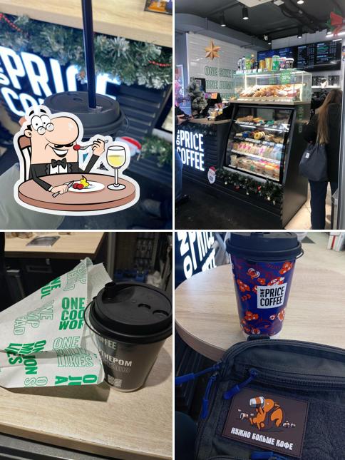 Еда и напитки в One Price Coffee