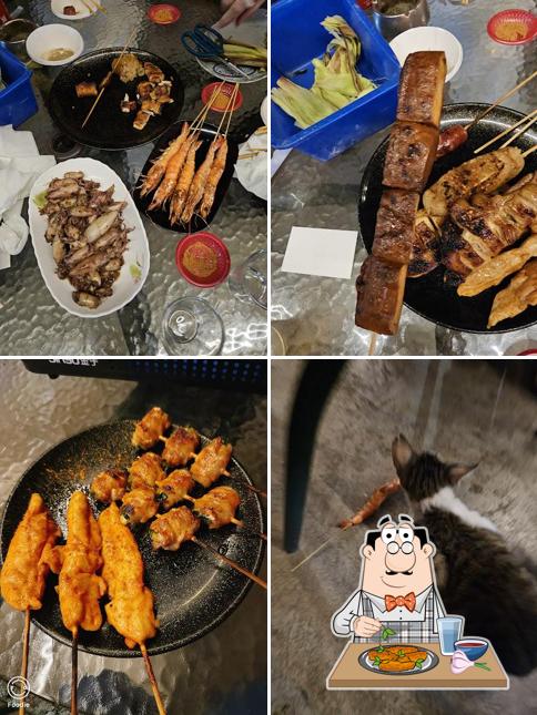 川味燒烤 烤蚵仔199吃到飽 麒麟生啤399喝到飽 正宗四川辣椒粉 海鮮燒烤 烤肉串 烤蔬菜 寵物友善店家