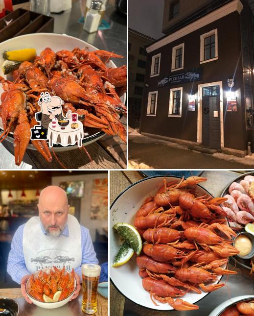 Блюда в "Раковой на Петрогдрадке"