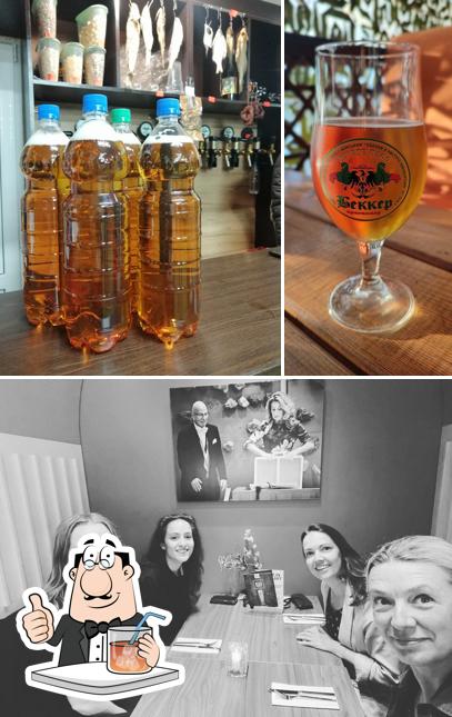Напитки и внутреннее оформление в Беккер