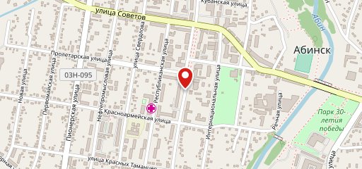 Центральная на карте
