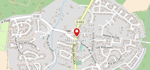 Restaurant, bar, tabac à Messanges на карте