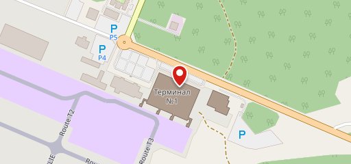 Аэропорт Красноярск на карте