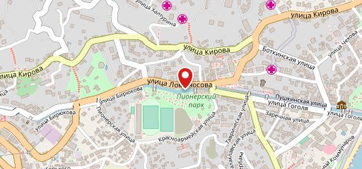 Акация на карте