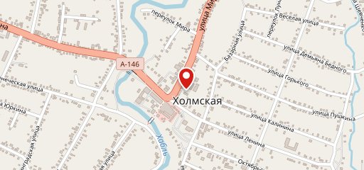 Ахтырская печка на карте