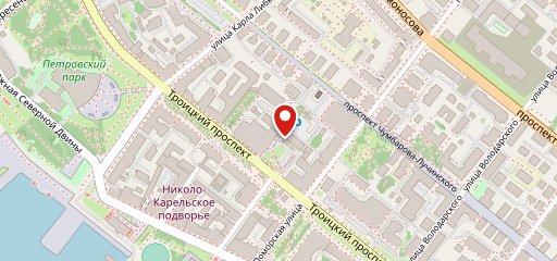 ,Архангельск на карте