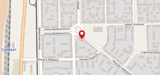 Акъяр, столовая на карте