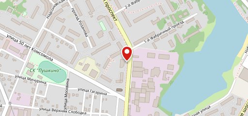 Астероид Пушкино на карте