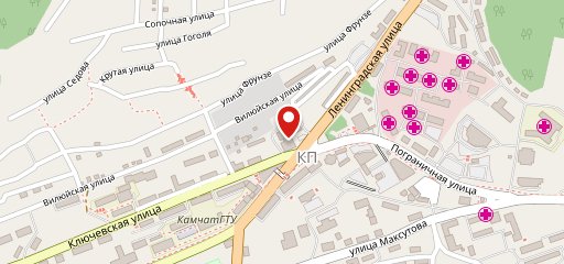 Авача на карте