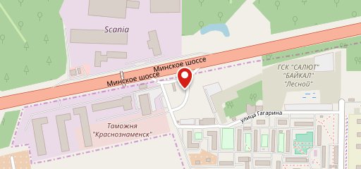 АЗС ТРАССА № 43 на карте