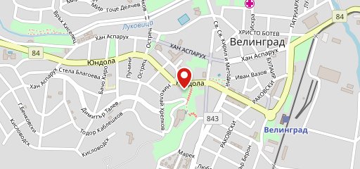 Кафе-ресторант "Багера" на карте
