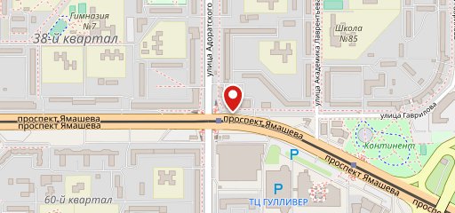 Бакинский дворик на карте