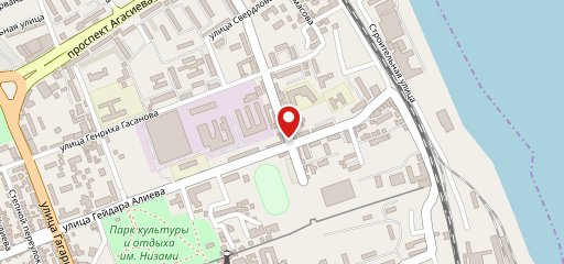 Баку на карте