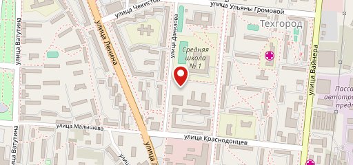 Хлебничная на карте