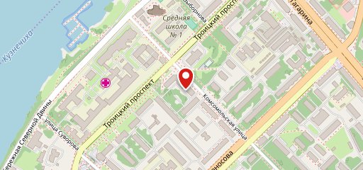 Бар «Друзья» на Комсомольской на карте