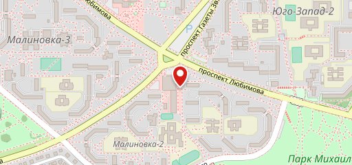 Точка на Любимова на карте