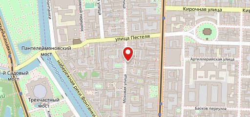 Бар на Моховой на карте