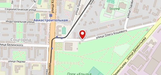 Бар на ул. Олега Кошевого, 2Б на карте