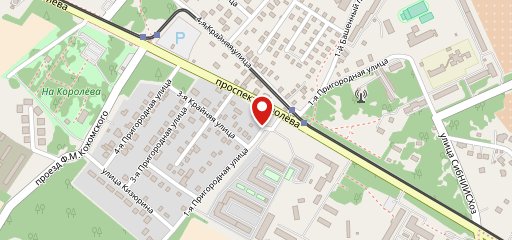 Бар на Пригородной на карте