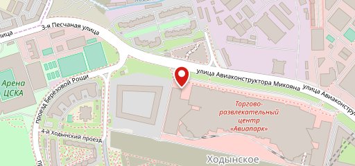 Буфет ЦСКА на карте