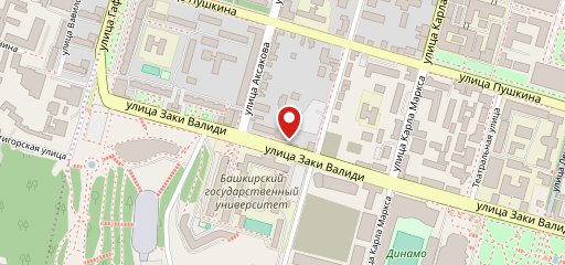 Студенческая столовая Башкирского государственного университета на карте