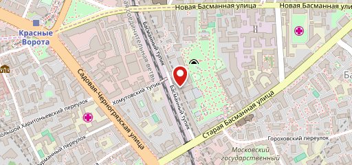 Басманный парк на карте