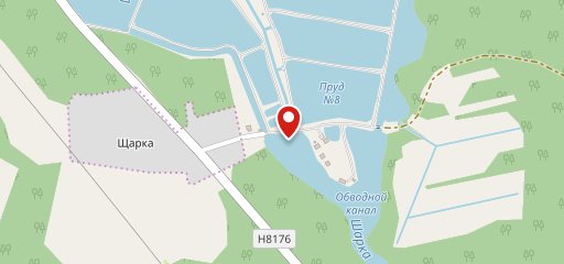 База отдыха и рыбалки Щарка-Парк на карте