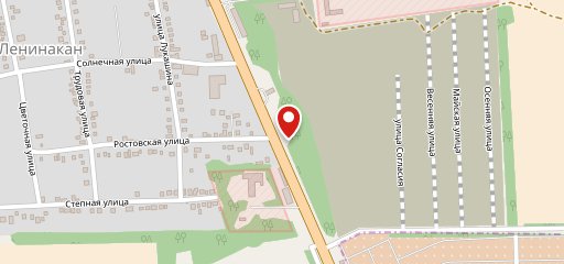 Белая акация на карте