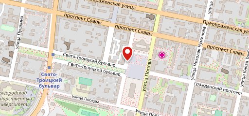 Сквер на карте