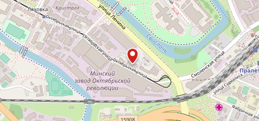 Белы наліў на карте