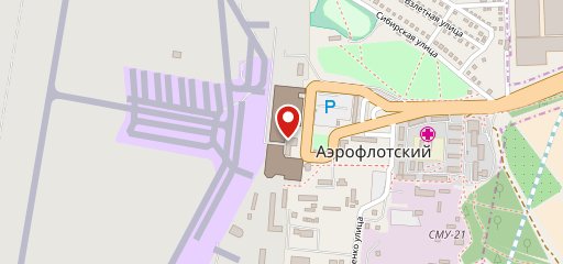 Бизнес-зал «Аэрофлот» на карте