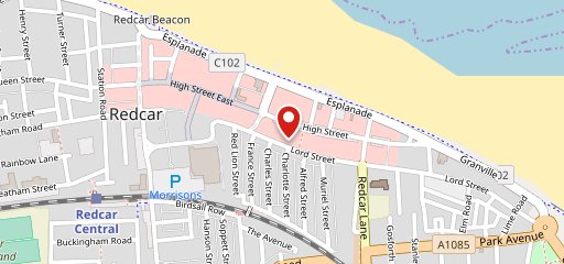 Blue Lounge Redcar на карте