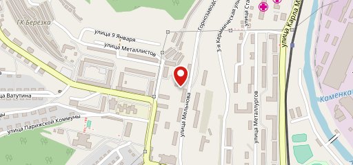 Синий лосось на карте
