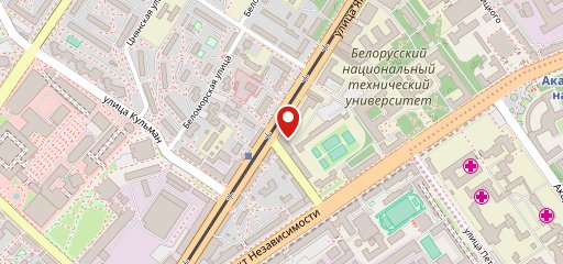 Буфет учебного корпуса № 8 БНТУ на карте